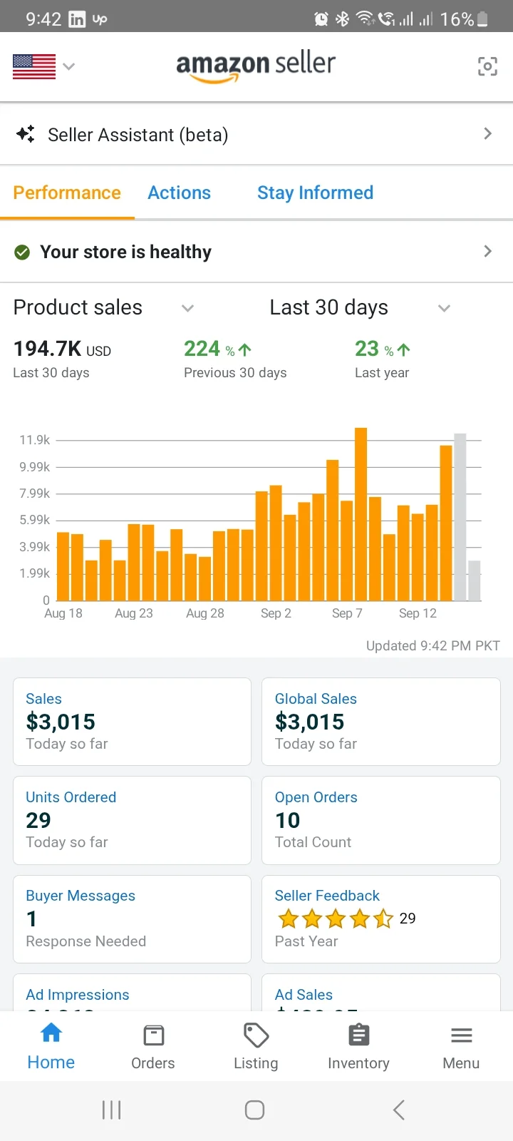 Amazon account result